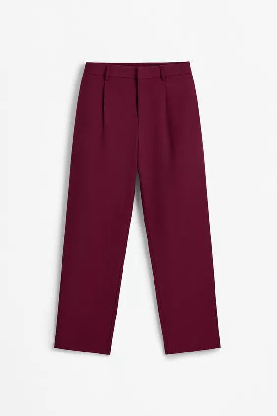 Pantaloni Burgundy