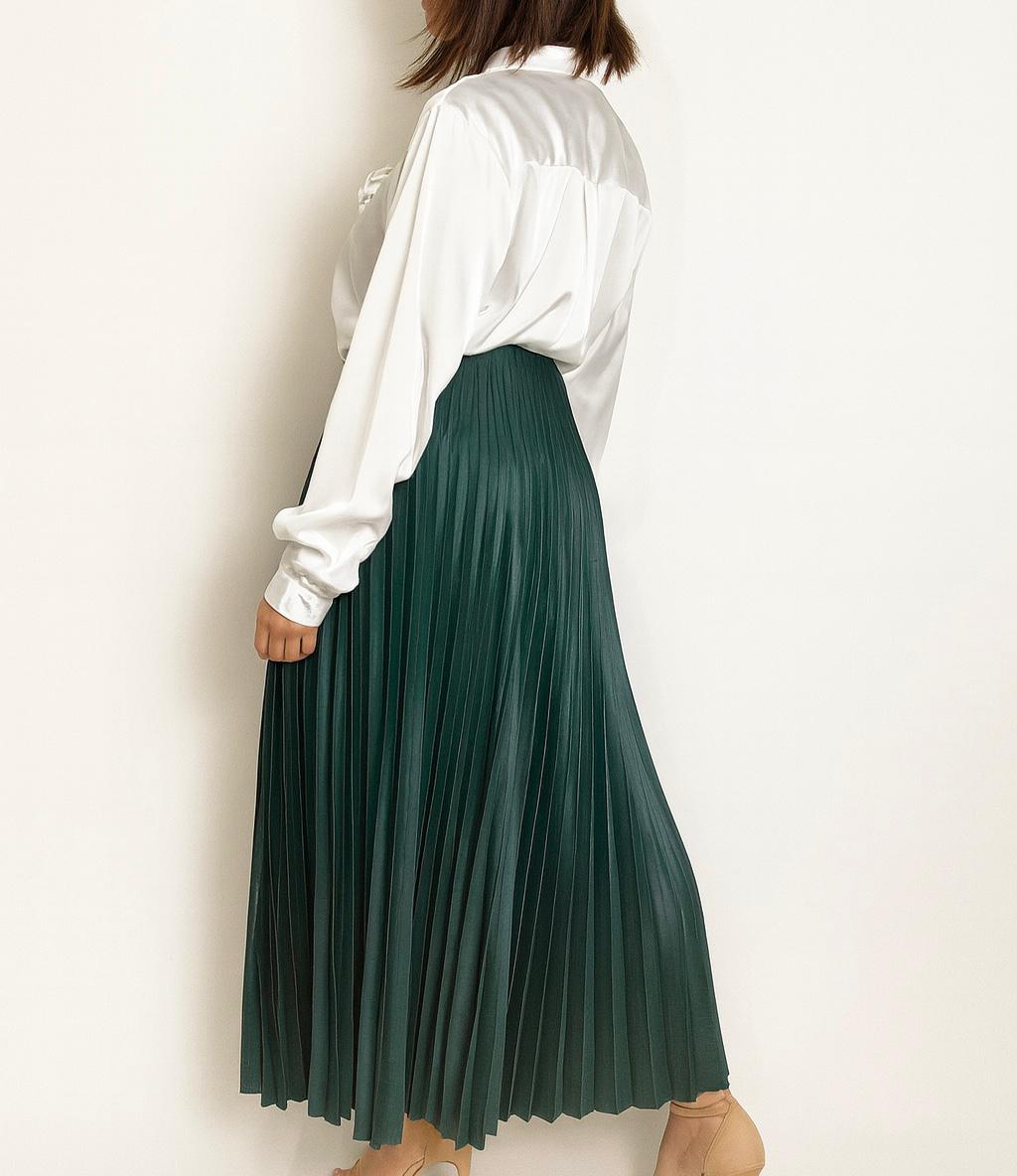 Gonna Plissettata Verde