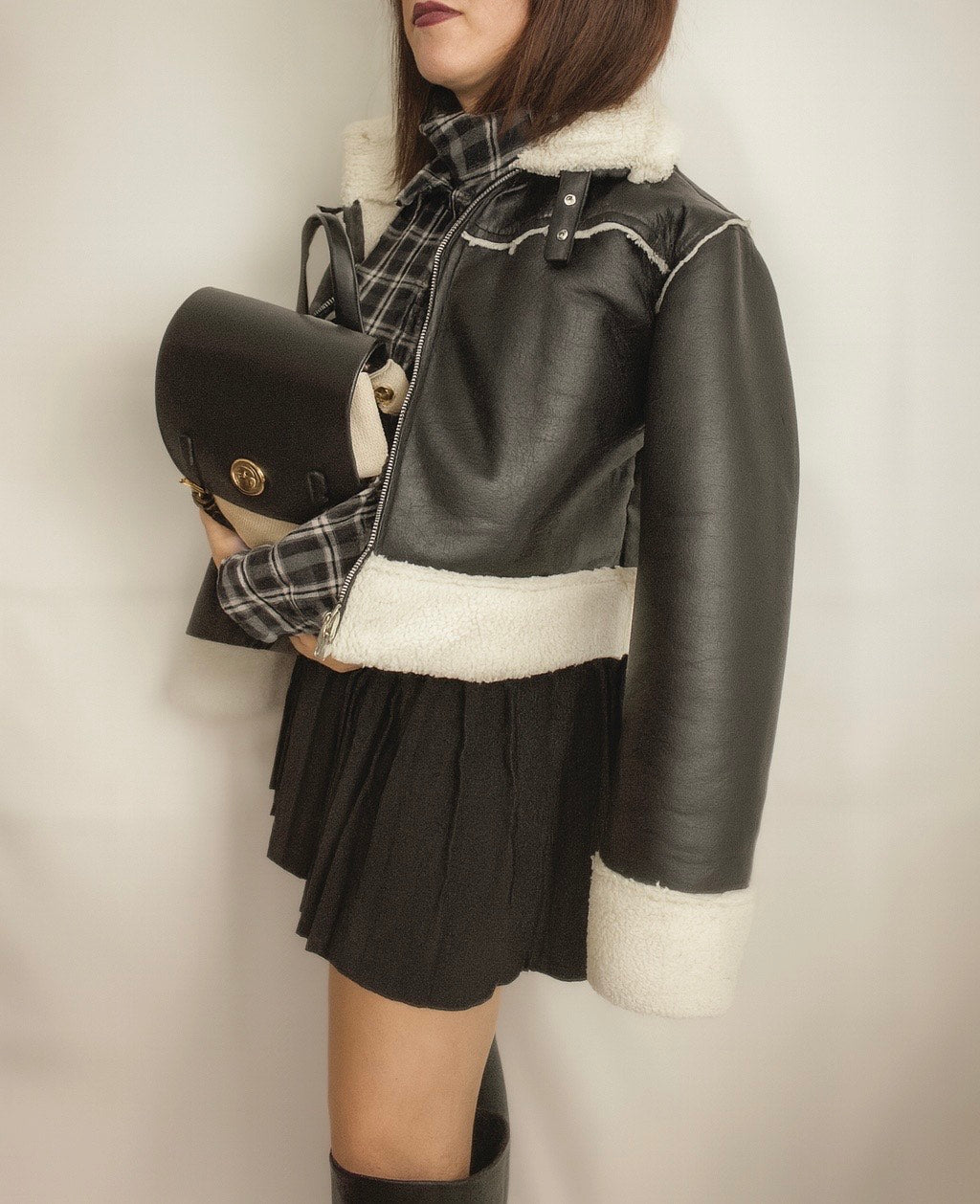 Minigonna plissettata Nera