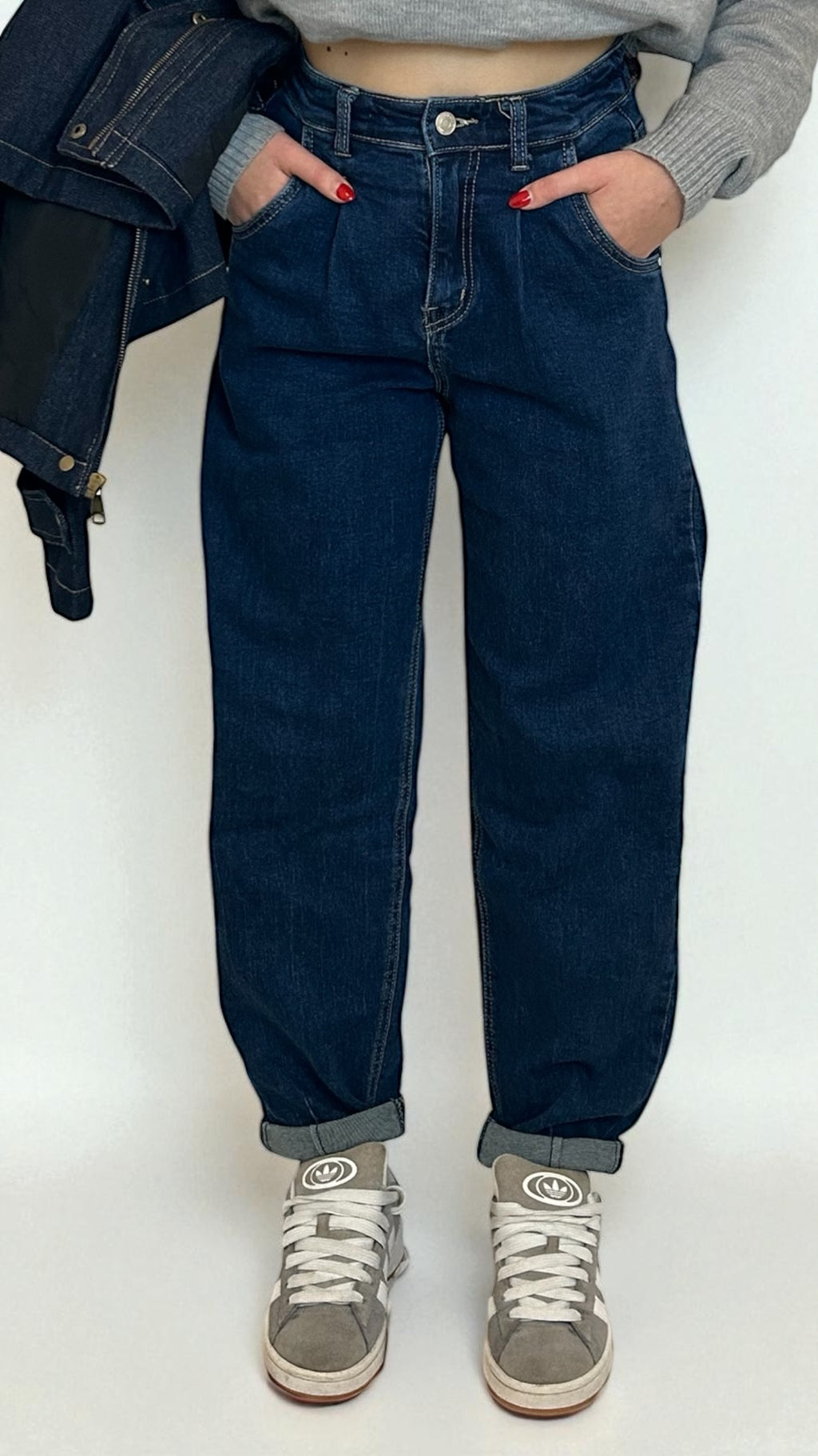 Jeans Balloon elasticizzati Lavaggio scuro