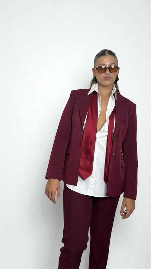 Blazer Attillato Burgundy