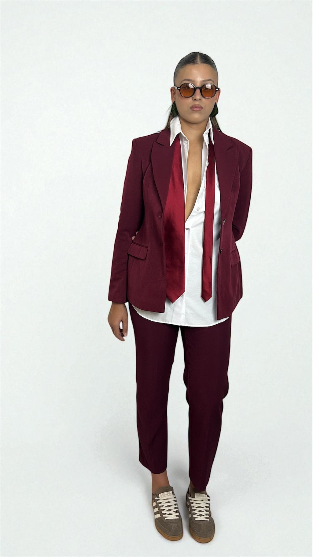 Pantaloni Burgundy