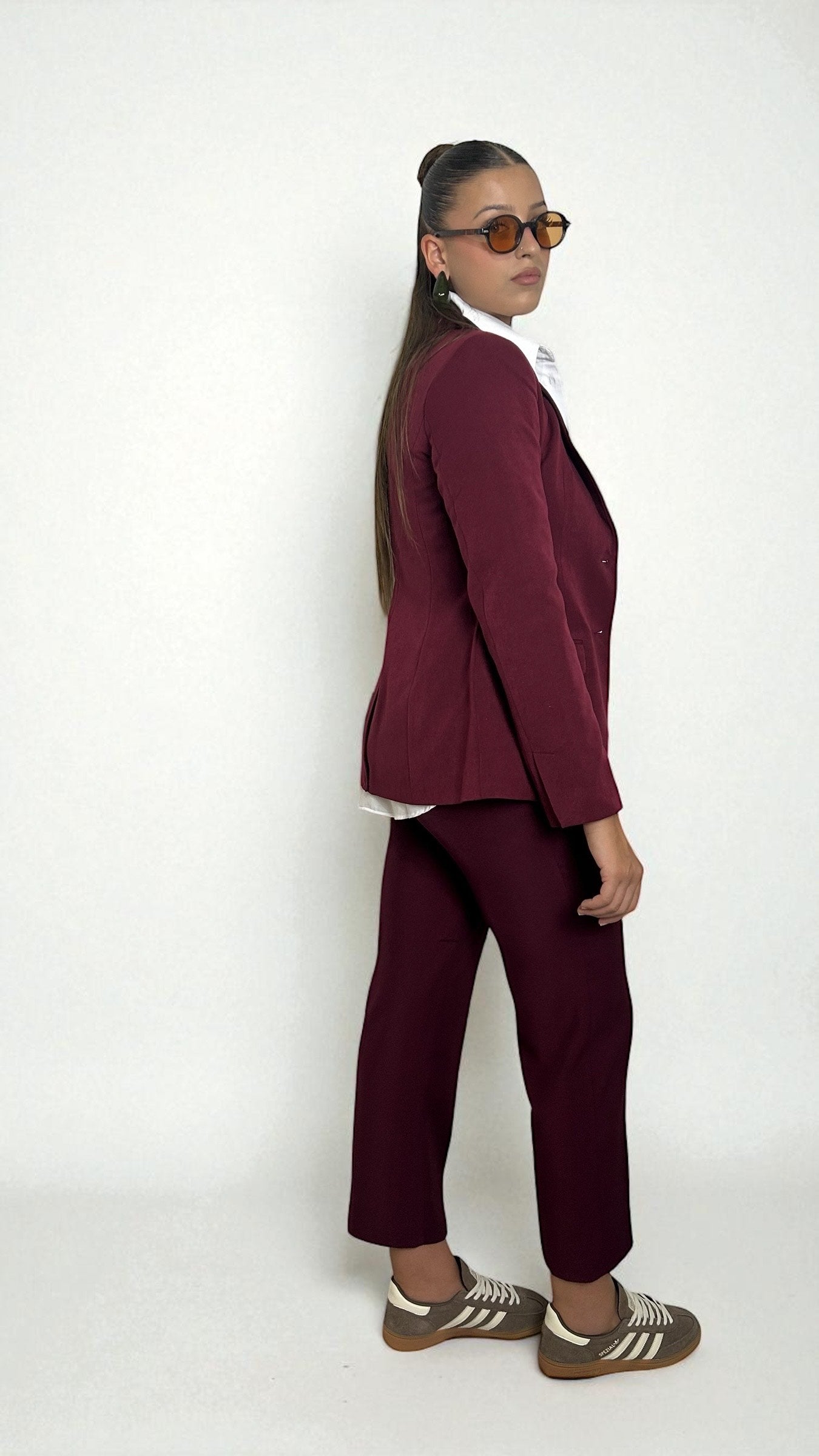Pantaloni Burgundy
