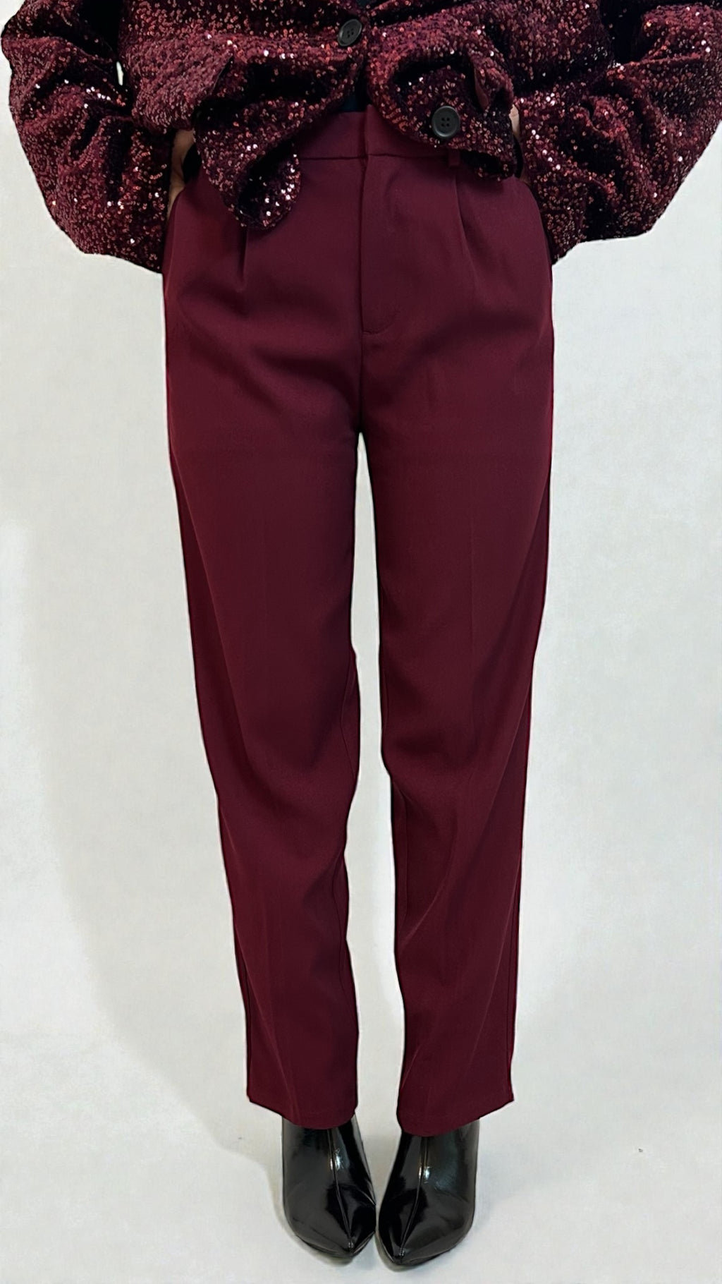 Pantaloni Burgundy