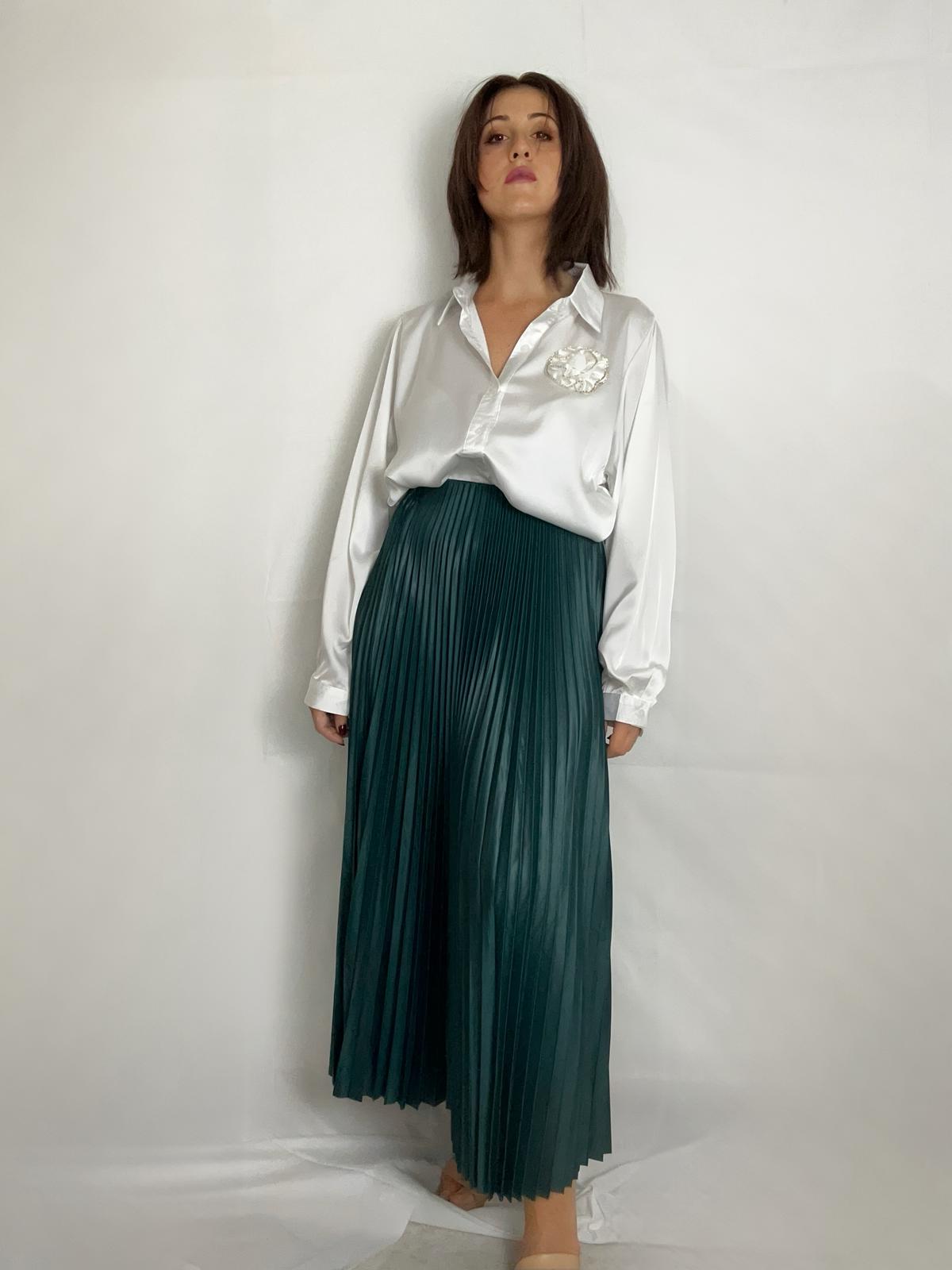 Gonna Plissettata Verde